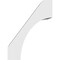 Ekena Millwork 5 1/2-in. W x 12-in. D x 16-in. H Westlake Architectural Grade PVC Knee Brace BRCP055X12X16WTL - alternate 2